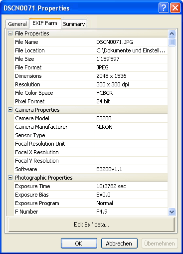 Menú contextual de Windows XP