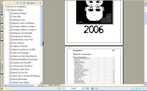 Vista del manual electrónico jggweb 2006