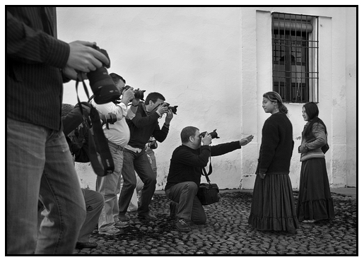 Gabriel Brau en la Plaza de Capuchinos de Córdoba.