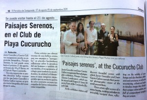 Reseña sobre la inauguración de Paisajes Serenos en Sotogrande