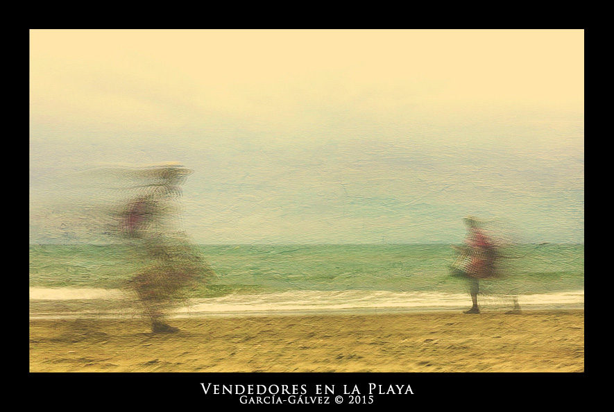 Vendedores en la Playa · García-Gálvez © 2015 ·